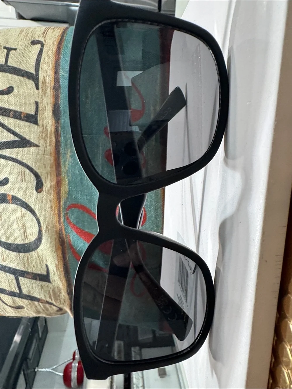 Aldo Black Oversized Square Sunglasses for Men